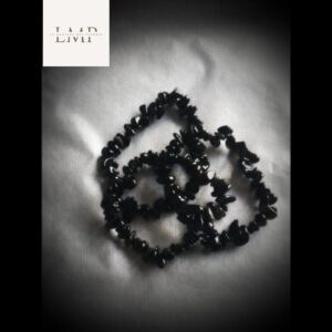 obsidienne noire bracelet baroque 