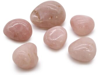 Bag of 6 Large African Tumble Stones - Rose Quartz
